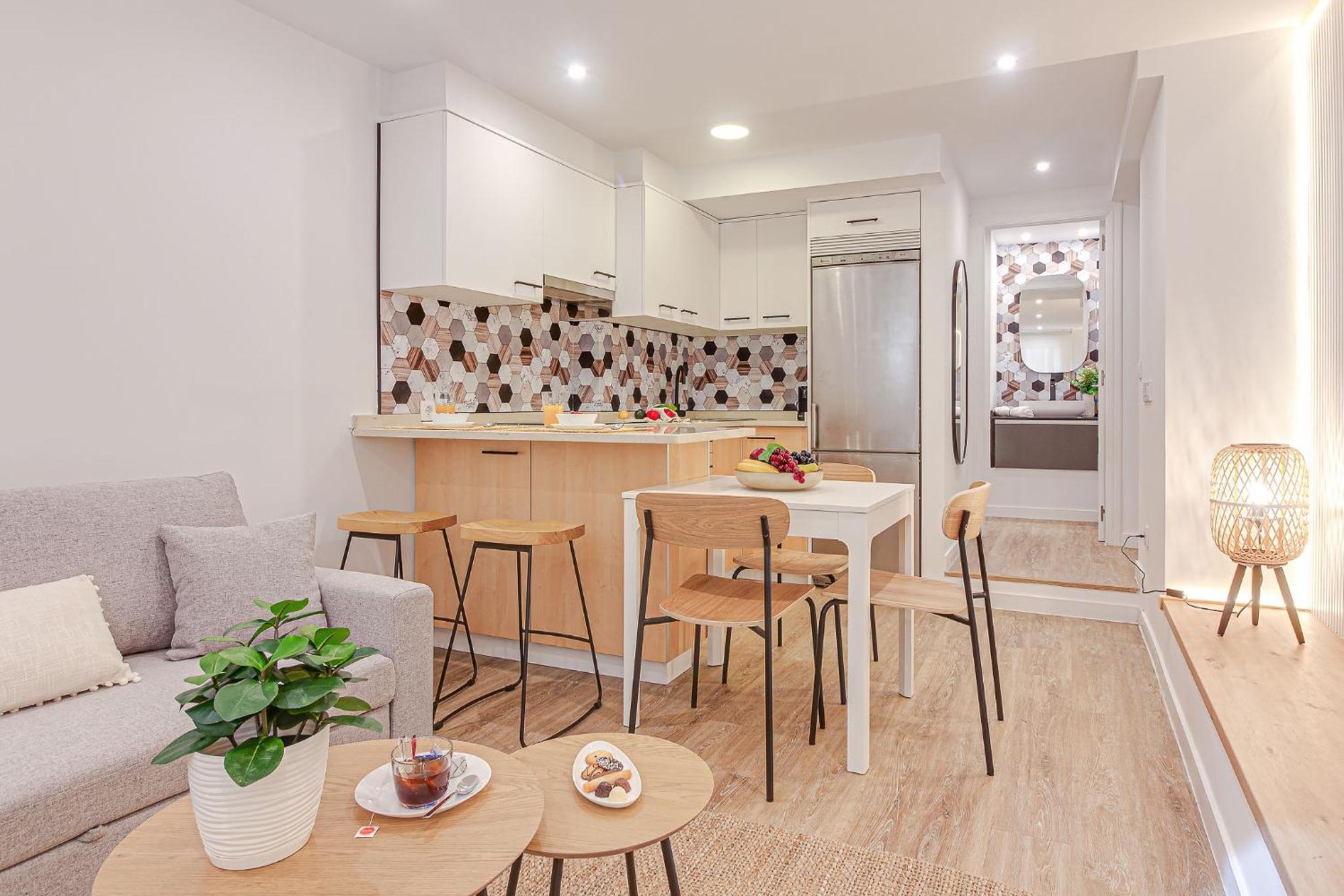 Diseno A Coruna Con Garaje Gratis By Theblueapartments Com Luaran gambar